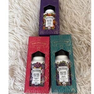 3 Poo-Pourri Before You Go Toilet Spray Set Black Currant Water Lily Rose Citrus